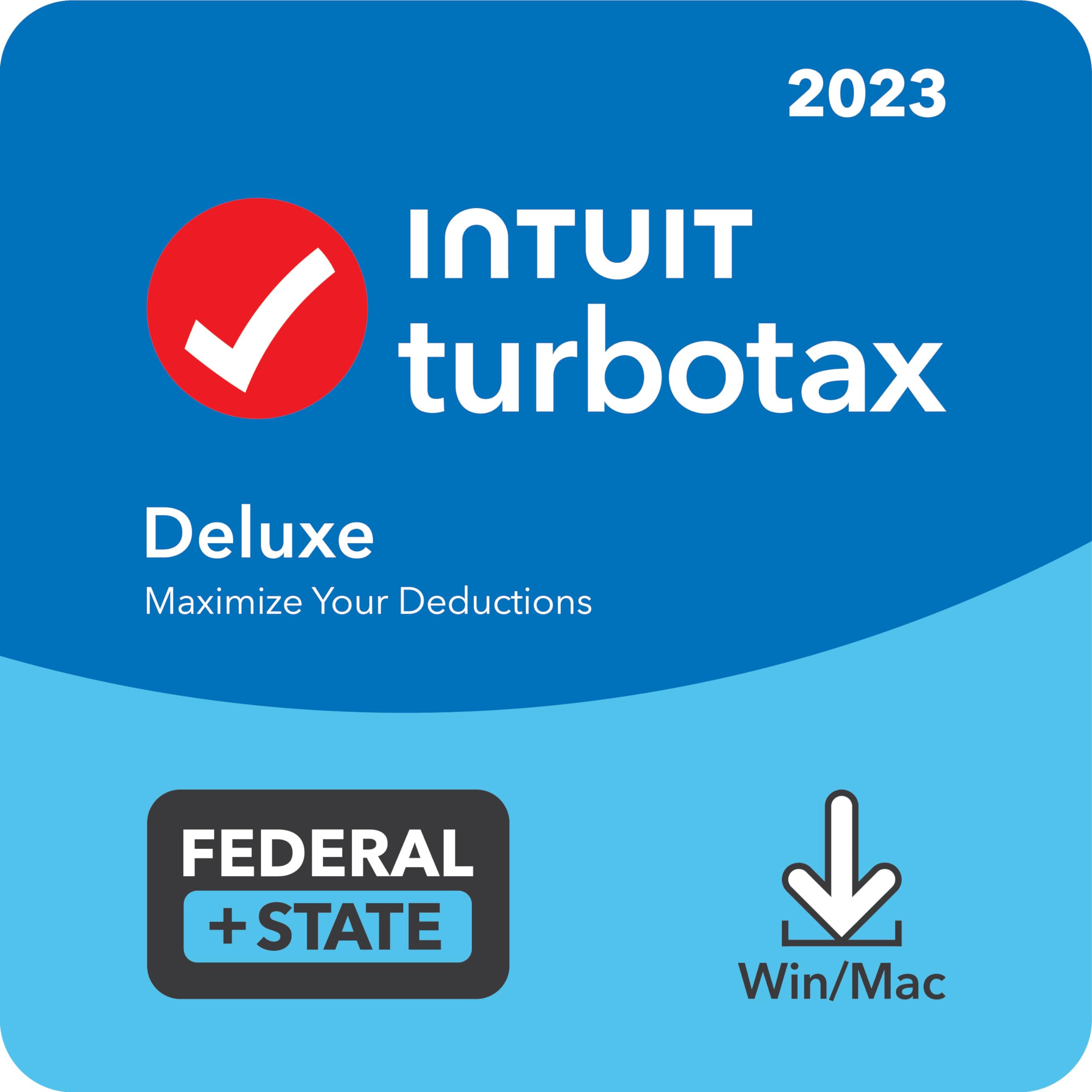 TurboTax Deluxe 2023, Federal & State Tax Return [PC/Mac Download]