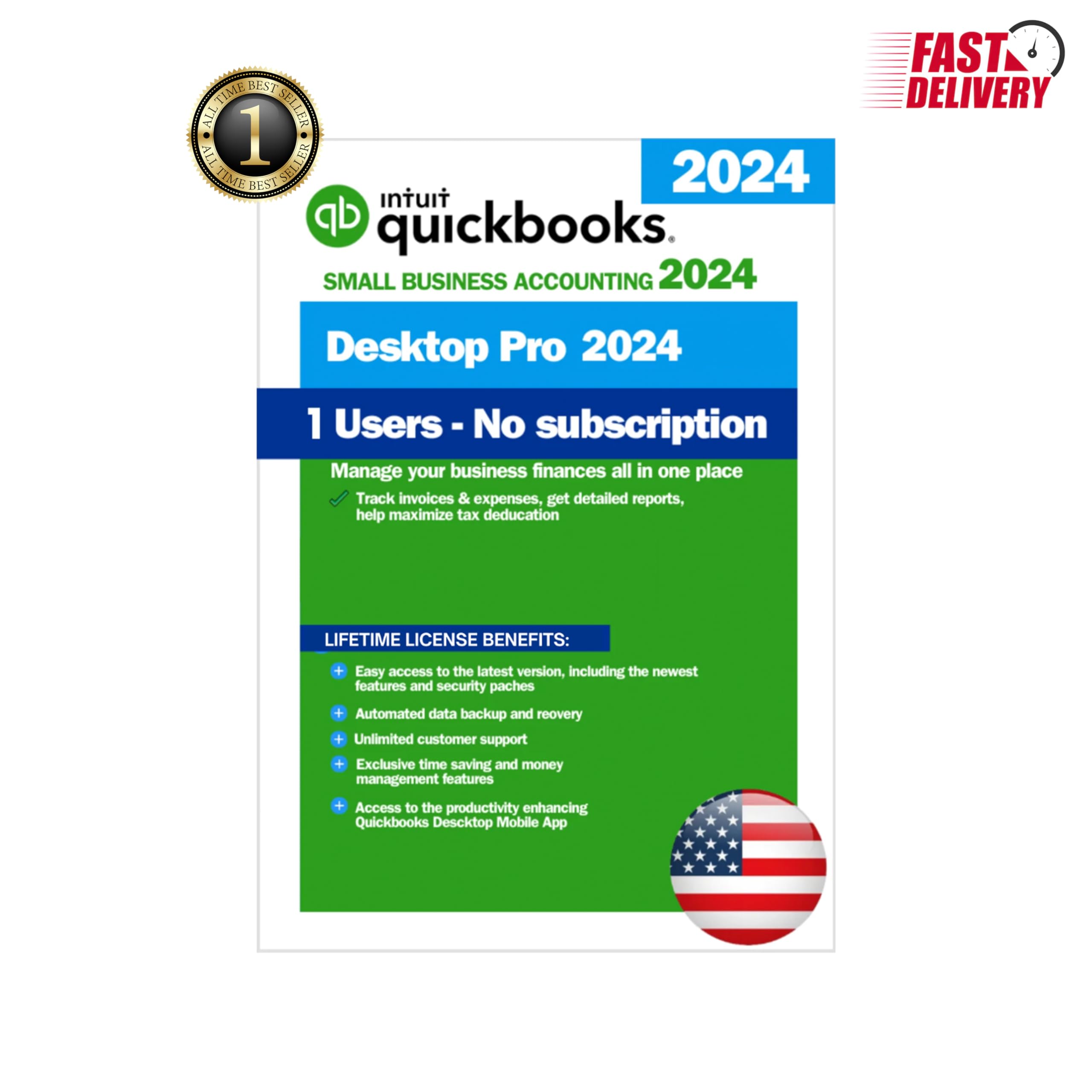 Quick-Books Desktop Pro 2024 Lifetime